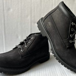 Timberland Women Nellie Chukka Ankle Black Nubuck Waterproof Boots Sz 7 M/W  New
